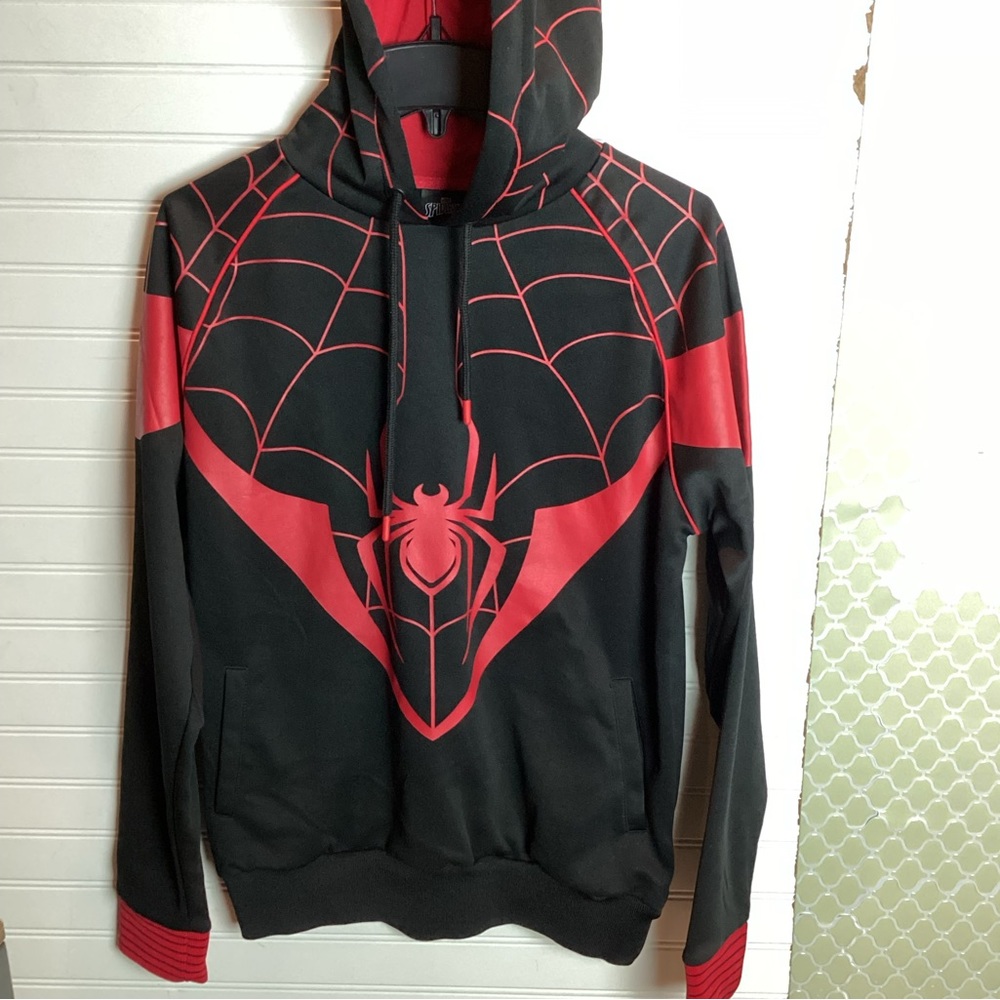 Spider-Man Marvel Pull On Hoodie Sz S